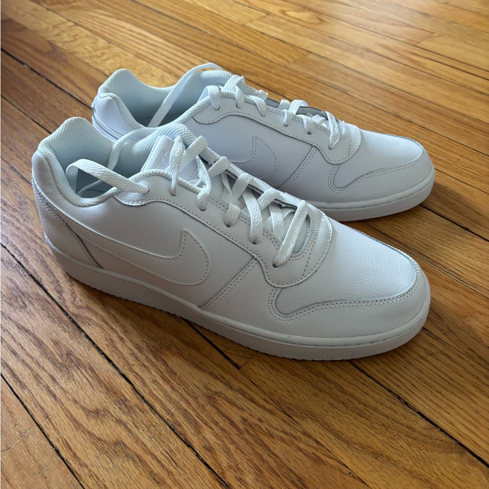 Nike Ebernon Low Men's White Sneakers - Size 10